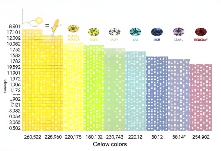 Visual Guide to the Diamond Color Scale from Colorless to Yellow